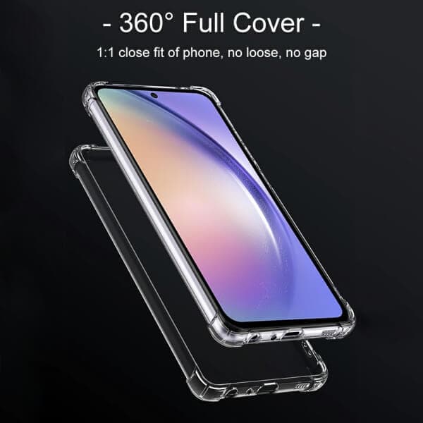 For Samsung Galaxy A54 5G Clear Case Shockproof Heavy Duty Gel Air Cushion Cover For Samsung Galaxy A54 5G Clear Case Shockproof Heavy Duty Gel Air Cushion Cover